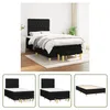 The Living Store Boxspringbett mit Matratze Schwarz 120x200 Produktbild-Vorschau 1