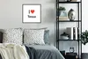 MuchoWow® Gerahmtes Poster Ich liebe - Tessa - Mädchen Produktbild-Vorschau 2
