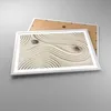 Gerahmtes Poster - Weißer Rahmen - Steine Figuren Sand - Produktbild-Vorschau 3