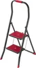 KADAX Escabeau pliable en acier "Oulu", escabeau noir-rouge Voir les images du produit 1