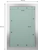 A technical drawing of a revision door with dimensions. Podgląd zdjęcia produktu