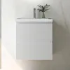 Waschtisch mit Unterschrank 50cm BOKAV Badmöbel Set Weiß Produktbild-Vorschau 1