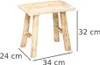 Atmosphera Holzhocker Woody Beige  Beige One Size Produktbild-Vorschau 7