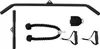 A collection of fitness equipment attachments for a cable machine, including a straight bar, a rope attachment, and two single handles. Produktbild-Vorschau