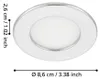 Pannello LED da incasso 300 lumen Ø 8,5 cm IP44 rotondo Anteprima dell’immagine prodotto 2