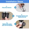 Siphon Waschbecken Abflussrohr, Syphon Badezimmer Produktbild-Vorschau 4