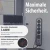 Brennenstuhl estilo Eckstedoleiste 6-fach schwarz Podgląd zdjęcia produktu 20