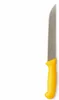 A single kitchen knife with a yellow handle is shown against a white background. Produktbild-Vorschau