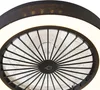 Czarny wentylator sufitowy z efektem gwiazdy 47 cm z LED, Podgląd zdjęcia produktu 2