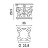 Orac Decor K1122 LUXXUS Stuck Kapitell Säulenkapitel Produktbild-Vorschau 3
