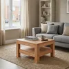 Wohnzimmertisch Kernbuche massiv 70x70 cm Couchtisch mit Produktbild-Vorschau 3