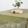 Tischdecke abwaschbar Häkelspitze Amira rund grün Ø 152cm Produktbild-Vorschau 5
