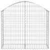 vidaXL Gabion avec arc surélevé 100x30x80/100 cm Fer Voir les images du produit 3