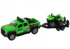 Auto terénní 13cm kovové set s přívěsem a čtyřkolkou na Náhled obrázku produktu 4