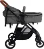 vidaXL 3-in-1 Kinderwagen Hellgrau und Schwarz Stahl Produktbild-Vorschau 5