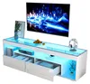 Okwish hoogglanzende TV-kast met LED-verlichting en twee Productafbeelding-voorbeeld 11