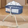 2 in 1 Beistellbett Baby mit Matratze,Faltbares Produktbild-Vorschau 2