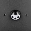 A close-up view of a black outdoor light fixture with a PIR sensor and three screw terminals. Voir les images du produit