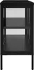 vidaXL Kredens czarny 70x35x70 cm stal i szkło Podgląd zdjęcia produktu 4