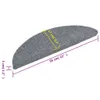 vidaXL Tapis de sol auto-adhésifs 15 pcs. 56x17x3 cm gris Voir les images du produit 8