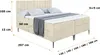 ALTDECOR  Boxspringbett mit Schwarz Füßen, Matratze und Produktbild-Vorschau 6
