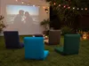 Klappbare Oxford Strandliege Blau – Tragbar Gartenliege, leichte Campingliege Produktbild-Vorschau