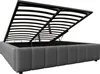 A storage bed frame with the mattress support lifted, revealing the storage compartment underneath. Anteprima dell’immagine prodotto