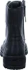 The back view of a black boot. Voir les images du produit