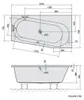 Polysan ASTRA WR asymmetrische Badewanne 165x90x48cm, Produktbild-Vorschau 3