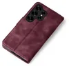 A burgundy flip case for a smartphone is shown against a white background. Produktbild-Vorschau