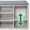 KESPER Schuhregal mit Kissen 515 X 48 X 295 cm Grau 15913 Produktbild-Vorschau 12