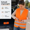 4 chalecos reflectantes para automóvil, según la norma ISO Vista previa de la imagen del producto 2