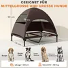 PawHut Lettino per cani da esterno con tetto, cuccia Anteprima dell’immagine prodotto 3