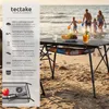 Skládací hliníkový kempingový stůl tectake® Tina, rozměry Náhled obrázku produktu 11