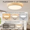 ZMH LED plafondlamp, 98 cm, plafondlamp, 90W, dimbaar met Productafbeelding-voorbeeld 11