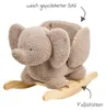 NATTOU Balançoire éléphant en peluche taupe 10m+ Voir les images du produit 7