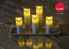 Candela Lights LED Kerzen 5er Set Stumpenkerze Grau Produktbild-Vorschau 2