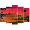 5-teiliges leinwandbild japan landschaft 100x70 cm Feeby Produktbild-Vorschau 2
