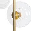 Art Deco Stehlampe Gold mit Glas 3 Flammig Ayesha Produktbild-Vorschau 2