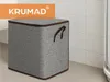 KRUMAD Faltbarer Wäschekorb 2 Stück 2x80L mit Deckel - Produktbild-Vorschau 2
