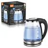 Glas Wasserkocher LED Edelstahl Teekocher 1,7L 2200W BPA Produktbild-Vorschau 9