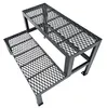2 Stufen Stahltreppe Außentreppe Freistehend Breite 80 cm Produktbild-Vorschau 1