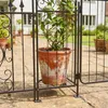 Relaxdays Łuk różany z drzwiami, 2 półki, metal, do ogrodu, Podgląd zdjęcia produktu 8