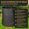 TTL GARDEN BLACK SUPERIOR 3x 170L Pop Up Gartensack Schwarz Produktbild-Vorschau 2