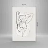 Bilder auf glas - Einteilig - Linie Frau Linie - 80x120cm - Produktbild-Vorschau 3