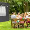 Relaxdays Parete laterale per gazebo, set da 4, 2x3 m, Anteprima dell’immagine prodotto 5