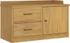 vidaXL Flurbank SANDNES 87x40x50 cm Massivholz Kiefer Produktbild-Vorschau 1