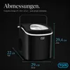 Eiswürfelmaschine Eiswürfelbereiter Schwarz 1,3 Liter mit Produktbild-Vorschau 11