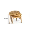 Couchtisch-Set, 3-teilig, naturfarben Kastanienbraun, aus Produktbild-Vorschau 8