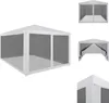 vidaXL Tente de réception avec 4 parois latérales en maille Voir les images du produit 1